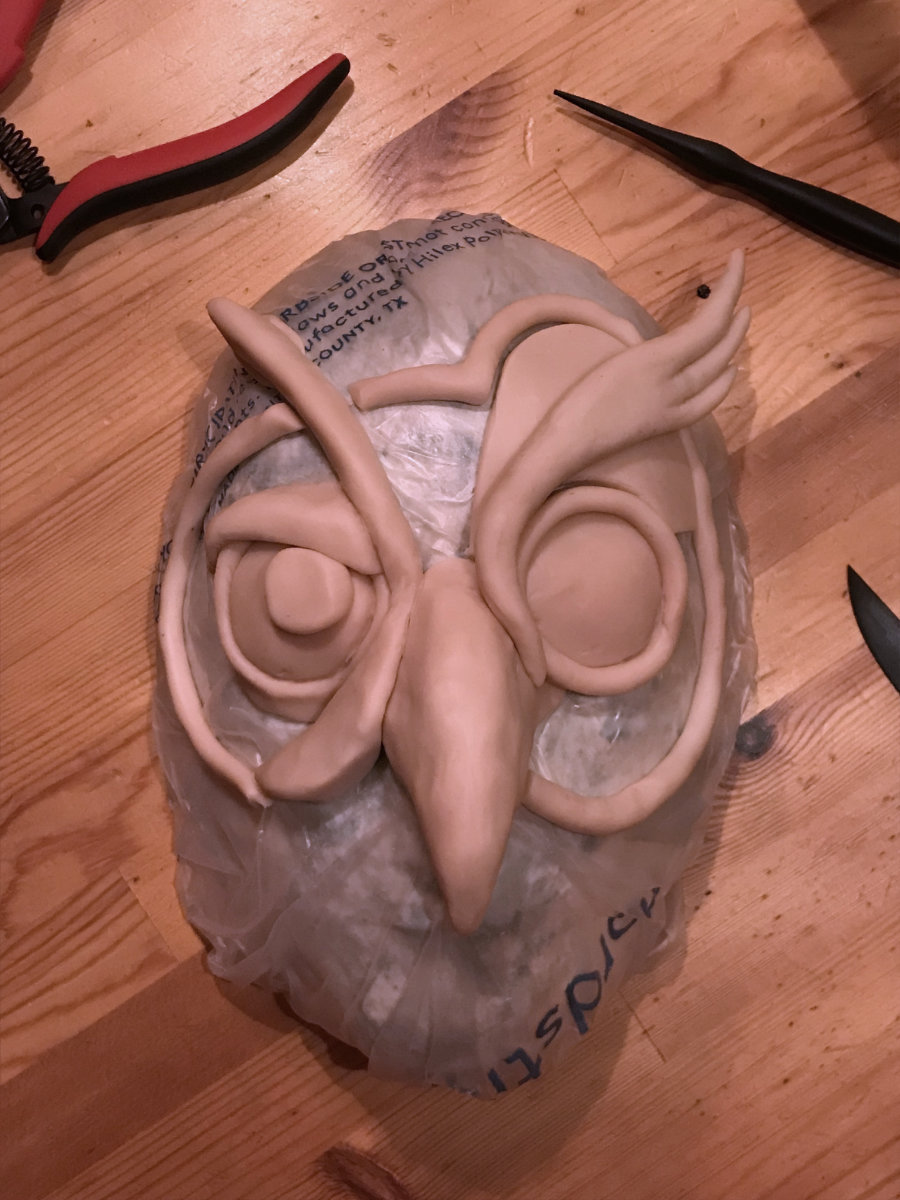 Sculpted mask elements